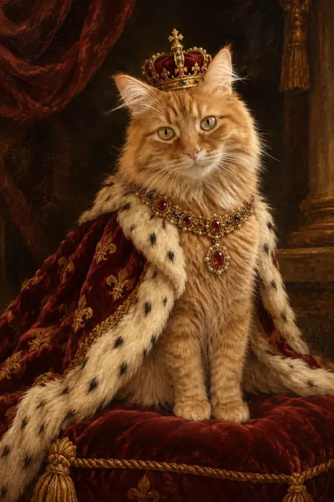 Royal Pet Portrait: the result